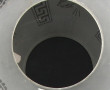 Grand verre de lampe en verre gravé et d