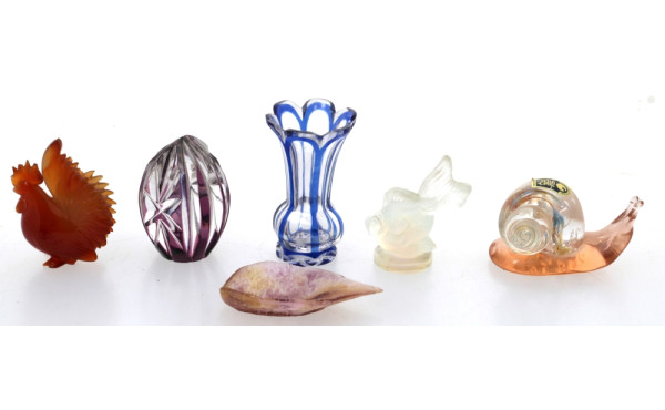 DAUM et divers - Lot de 6 petits objets 