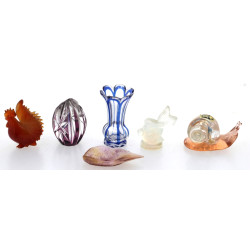 DAUM et divers - Lot de 6 petits objets 