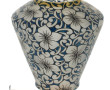 LEUNE - Vase en verre à décor de fleurs 