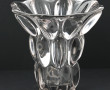 Vase à col évasé en verre moulé années 5
