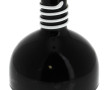 Vase en verre noir à fond plat, col à sp