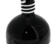Vase en verre noir à fond plat, col à sp