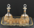 Service à liqueur fin XIXème en cristal 