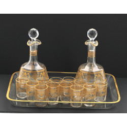 Service à liqueur fin XIXème en cristal 