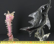 POISSON jaillissant des eaux, en verre g
