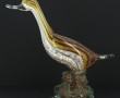 CANARD en verre de couleurs et paillons 