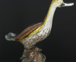 CANARD en verre de couleurs et paillons 
