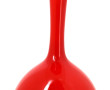 Important vase en verre orangé à col mou