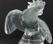 LALIQUE France - Perroquet en cristal bl