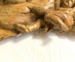 PANNEAU ancien en bois naturel sculpté à