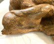 PANNEAU ancien en bois naturel sculpté à
