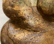 PANNEAU ancien en bois naturel sculpté à