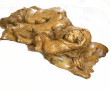PANNEAU ancien en bois naturel sculpté à