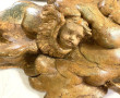 PANNEAU ancien en bois naturel sculpté à