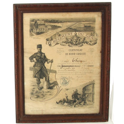 MILITARIA - Certificat de bonne conduite