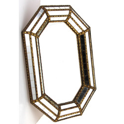 Petit miroir à parcloses années 60/70. 4