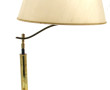 Lampe à poser en laiton et métal noir, i