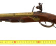 Pistolet à silex de Marine, canon rond à