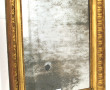 Miroir XIXème à encadrement bois et stuc