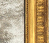 Miroir XIXème à encadrement bois et stuc