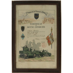 Thème militaire - Certificat de bonne co