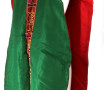 Chasuble lie de vin et vert 1ere moitié 