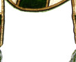 Chasuble en velours vert et fond satin i