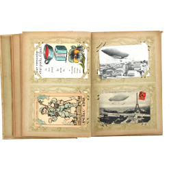 Album de cartes postales dont ballons, f