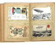 Album de cartes postales dont ballons, f