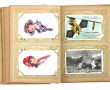 Album de cartes postales dont ballons, f