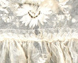 Robe de baptême ancienne en tulle brodé 