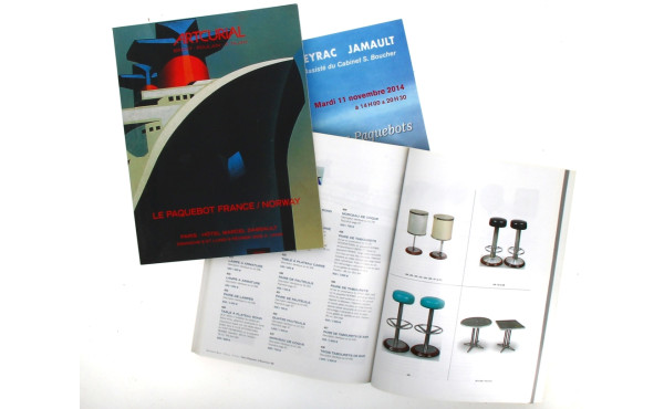 PAQUEBOTS - Lot de 3 catalogues de vente