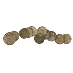 Lot de 17 pièces de 10 F Turin en argent