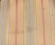 6 chaises bois clair tissu à rayures sur
