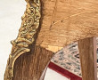 Petit bureau de pente en placage et marq