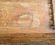 Petit bureau de pente en placage et marq
