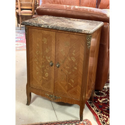 Meuble de style Louis XV en placage et m