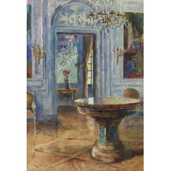 Ecole Française début Xxème "Intérieur d
