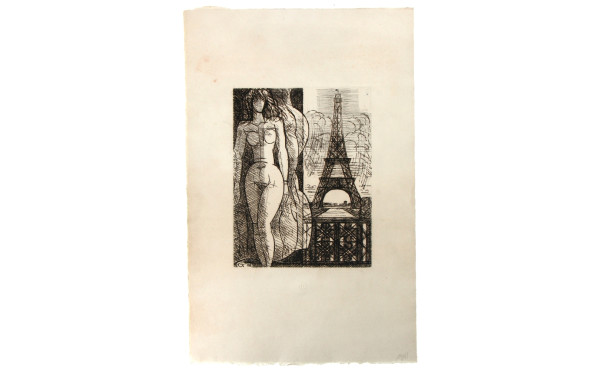 Marcel GROMAIRE (1892-1971) "Nu à la Tou