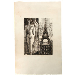 Marcel GROMAIRE (1892-1971) "Nu à la Tou