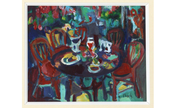 Anne LE CLEACH (1945) "La table dressée"