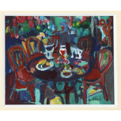 Anne LE CLEACH (1945) "La table dressée"