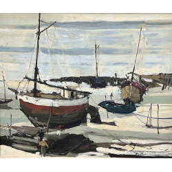 Jean FABER LIMBERT (Xxème) "Marine à mar