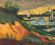 Yvette DE LA CHASSAIGNE (1946) "Marine",