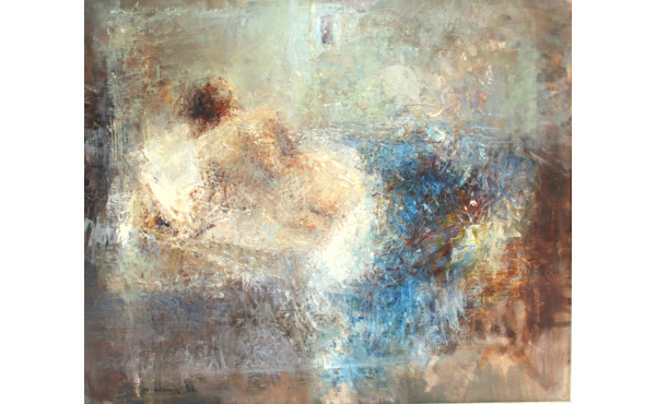 M. CHAUVIN (Xxème) "Nu féminin", huile s