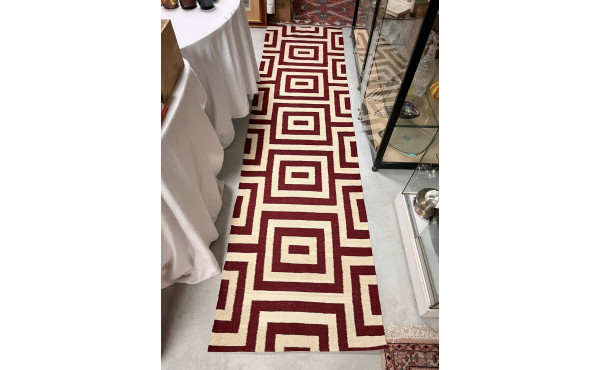 Tapis chemin kilim moderne dans les tons