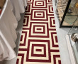 Tapis chemin kilim moderne dans les tons