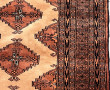 Tapis en laine points noués dans les ton