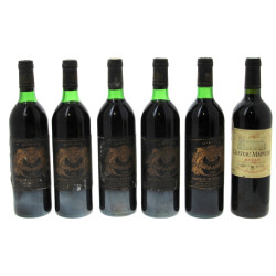 Lot de 6 bouteilles: - 5 B Ch PONTAC LY